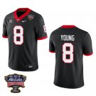 Georgia Bulldogs #8 Colbie Young Black Stitched Jersey Sugar Bowl