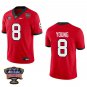 Georgia Bulldogs #8 Colbie Young Red Stitched Jersey Sugar Bowl