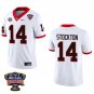 Georgia Bulldogs #14 Gunner Stockton White Stitched Jersey Sugar Bowl
