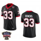 Georgia Bulldogs #33 Chauncey Bowens Black Stitched Jersey Sugar Bowl