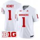 Indiana Hoosiers #1 Roman Hemby White Stitched Jersey