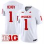 Indiana Hoosiers #1 Roman Hemby White Stitched Jersey