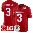 Indiana Hoosiers #3 Omar Cooper Jr. Red Stitched Jersey Rose Bowl
