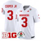 Indiana Hoosiers #3 Omar Cooper Jr. White Stitched Jersey Rose Bowl