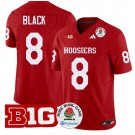 Indiana Hoosiers #8 Kaelon Black Red Stitched Jersey Rose Bowl