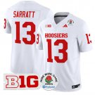 Indiana Hoosiers #13 Elijah Sarratt White Stitched Jersey Rose Bowl