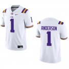 LSU Tigers #1 Aaron Anderson White Stitched Jersey