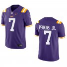 LSU Tigers #7 Harold Perkins Jr. Purple Stitched Jersey