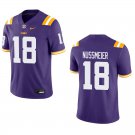 LSU Tigers #18 Garrett Nussmeier Purple Stitched Jersey