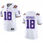 LSU Tigers #18 Garrett Nussmeier White Stitched Jersey