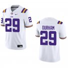 LSU Tigers #29 Caden Durham White Stitched Jersey