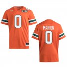 Miami Hurricanes #0 Keelan Marion Orange 2026 Championship Jersey