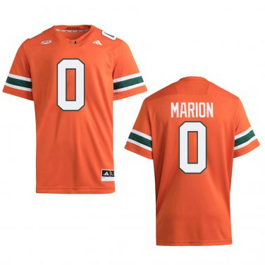 Miami Hurricanes #0 Keelan Marion Orange Stitched Jersey