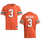 Miami Hurricanes #3 Akheem Mesidor Orange Stitched Jersey Miami Hurricanes #3 Akheem Mesidor Orange Stitched Jersey