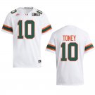 Miami Hurricanes #10 Malachi Toney White 2026 Championship Jersey