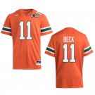Miami Hurricanes #11 Carson Beck Orange 2026 Championship Jersey