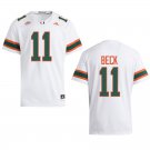 Miami Hurricanes #11 Carson Beck White Stitched Jersey