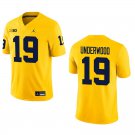 Michigan Wolverines #19 Bryce Underwood Gold Stitched Jersey Michigan Wolverines #19 Bryce Underwood Gold Stitched Jersey