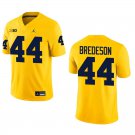 Michigan Wolverines #44 Max Bredeson Gold Stitched Jersey Michigan Wolverines #44 Max Bredeson Gold Stitched Jersey