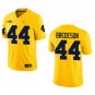 Michigan Wolverines #44 Max Bredeson Gold Stitched Jersey