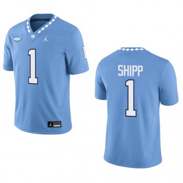 North Carolina Tar Heels #1 Jordan Shipp Blue Stitched Jersey