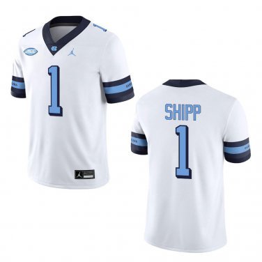 North Carolina Tar Heels #1 Jordan Shipp White Stitched Jersey