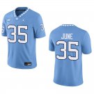 North Carolina Tar Heels #35 Demon June Blue Stitched Jersey