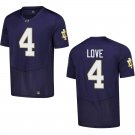 Notre Dame Fighting Irish #4 Jeremiyah Love Navy Stitched Jersey