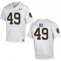 Notre Dame Fighting Irish #49 Charles Du White Stitched Jersey