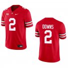 Ohio State Buckeyes #2 Caleb Downs Red Stitched Jersey