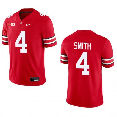 Ohio State Buckeyes #4 Jeremiah Smith Red Stitched Jersey