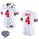 Ohio State Buckeyes #4 Jeremiah Smith White Stitched Jersey Cotton Bowl Ohio State Buckeyes #4 Jeremiah Smith White Stitched Jersey Cotton Bowl