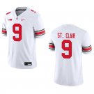 Ohio State Buckeyes #9 Tavien St. Clair White Stitched Jersey