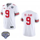 Ohio State Buckeyes #9 Tavien St. Clair White Stitched Jersey Cotton Bowl