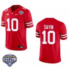 Ohio State Buckeyes #10 Julian Sayin Red Stitched Jersey Cotton Bowl