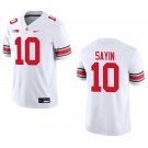 Ohio State Buckeyes #10 Julian Sayin White Stitched Jersey