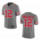 Ohio State Buckeyes #12 CJ Donaldson JR. Grey Stitched Jersey