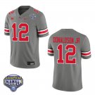 Ohio State Buckeyes #12 CJ Donaldson JR. Grey Stitched Jersey Cotton Bowl