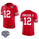 Ohio State Buckeyes #12 CJ Donaldson JR. Red Stitched Jersey Cotton Bowl