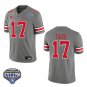 Ohio State Buckeyes #17 Carnell Tate Grey Stitched Jersey Cotton Bowl