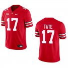 Ohio State Buckeyes #17 Carnell Tate Red Stitched Jersey