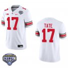 Ohio State Buckeyes #17 Carnell Tate White Stitched Jersey Cotton Bowl