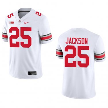 Ohio State Buckeyes #25 Bo Jackson White Stitched Jersey