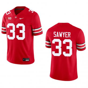 Ohio State Buckeyes #33 Jack Sawyer Red Stitched Jersey