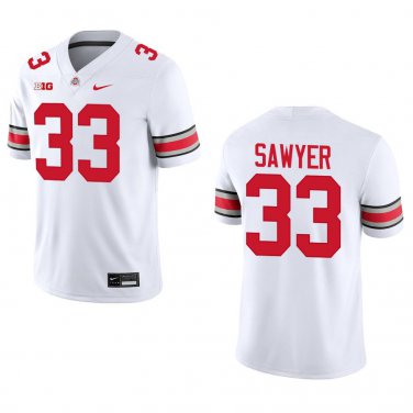 Ohio State Buckeyes #33 Jack Sawyer White Stitched Jersey