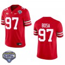 Ohio State Buckeyes #97 Nick Bosa Red Stitched Jersey Cotton Bowl