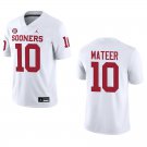 Oklahoma Sooners #10 John Mateer White Stitched Jersey