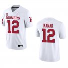 Oklahoma Sooners #12 Jaren Kanak White Stitched Jersey