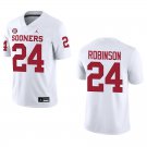 Oklahoma Sooners #24 Xavier Robinson White Stitched Jersey
