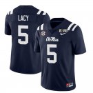 Ole Miss Rebels #5 Kewan Lacy Navy 2026 Championship Jersey